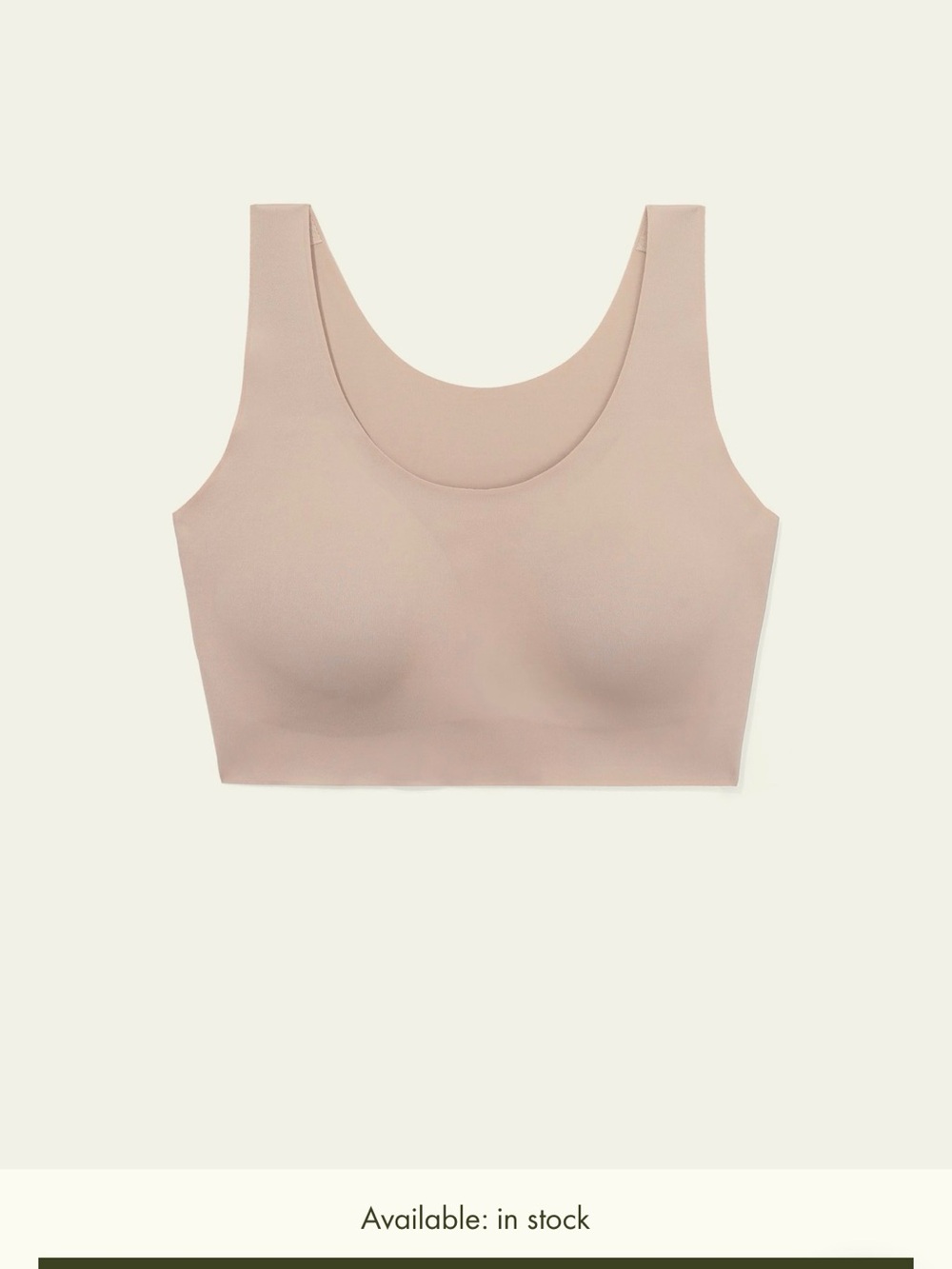 Lilysilk One Size Fits Most Classic Wireless Silk Bra NWT $59